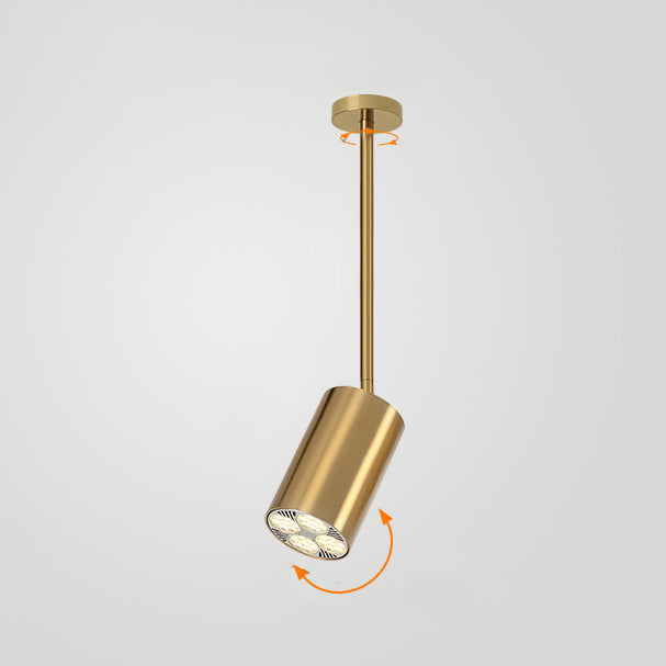 Contemporary Nordic Iron Cylindrical LED Pendant Light Track Lighting Spotlight For Dining Room