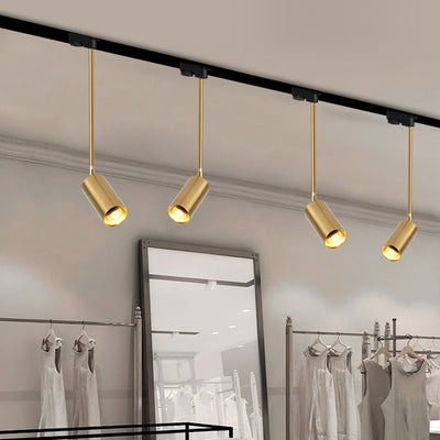 Contemporary Nordic Iron Cylindrical LED Pendant Light Track Lighting Spotlight For Dining Room