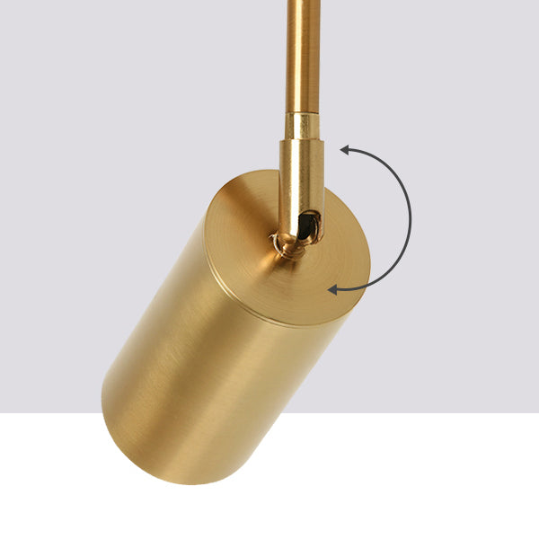 Contemporary Nordic Iron Cylindrical LED Pendant Light Track Lighting Spotlight For Dining Room