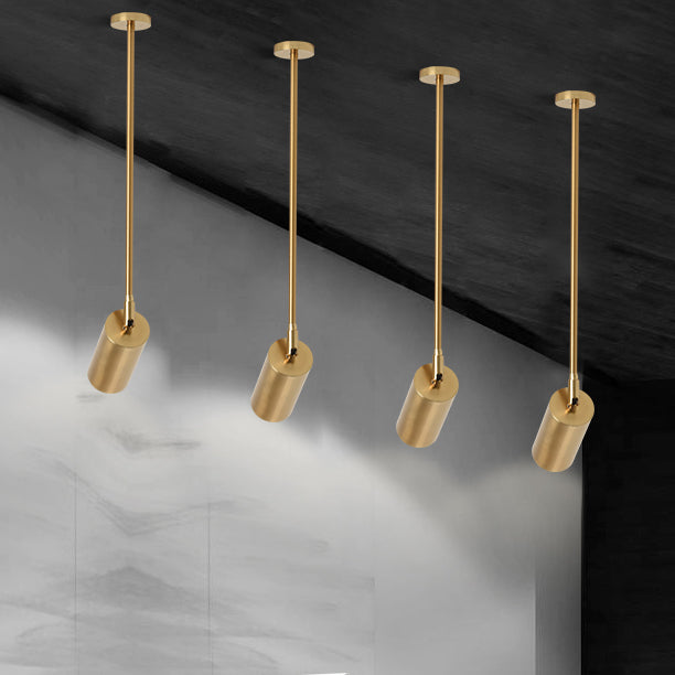Contemporary Nordic Iron Cylindrical LED Pendant Light Track Lighting Spotlight For Dining Room