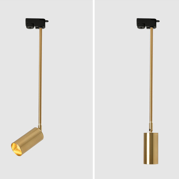 Zeitgenössische nordische zylindrische LED-Pendelleuchte Schienenbeleuchtung Spotlight für Esszimmer 
