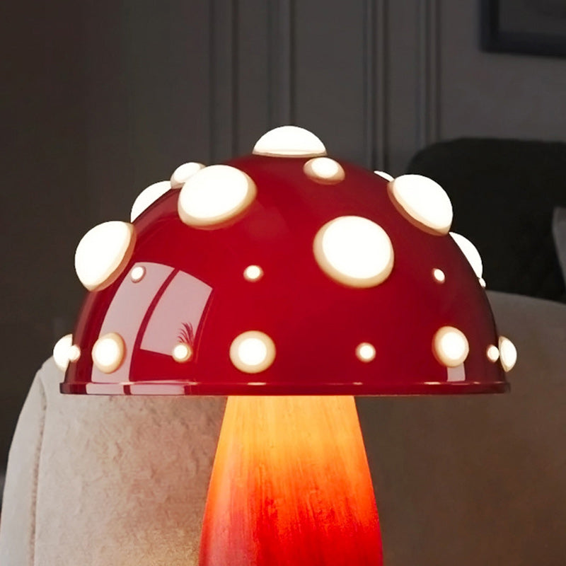 Modern Art Deco Rechargeable Iron &amp; PC Mushroom LED Table Lamp Night Light For Bedroom