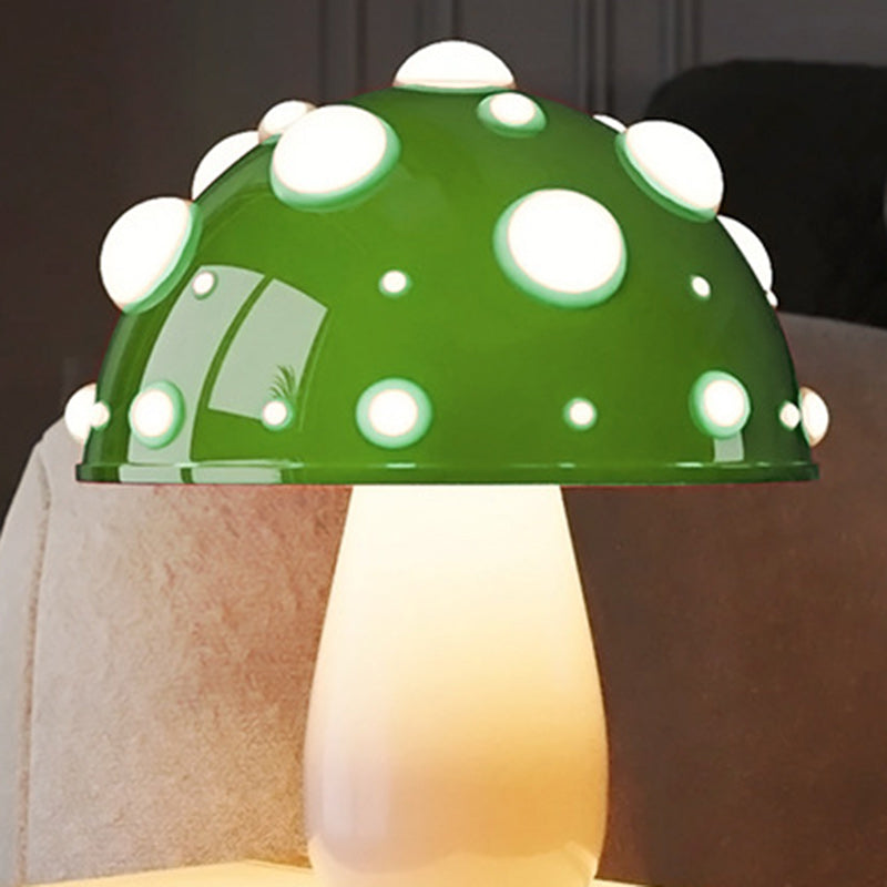 Modern Art Deco Rechargeable Iron &amp; PC Mushroom LED Table Lamp Night Light For Bedroom