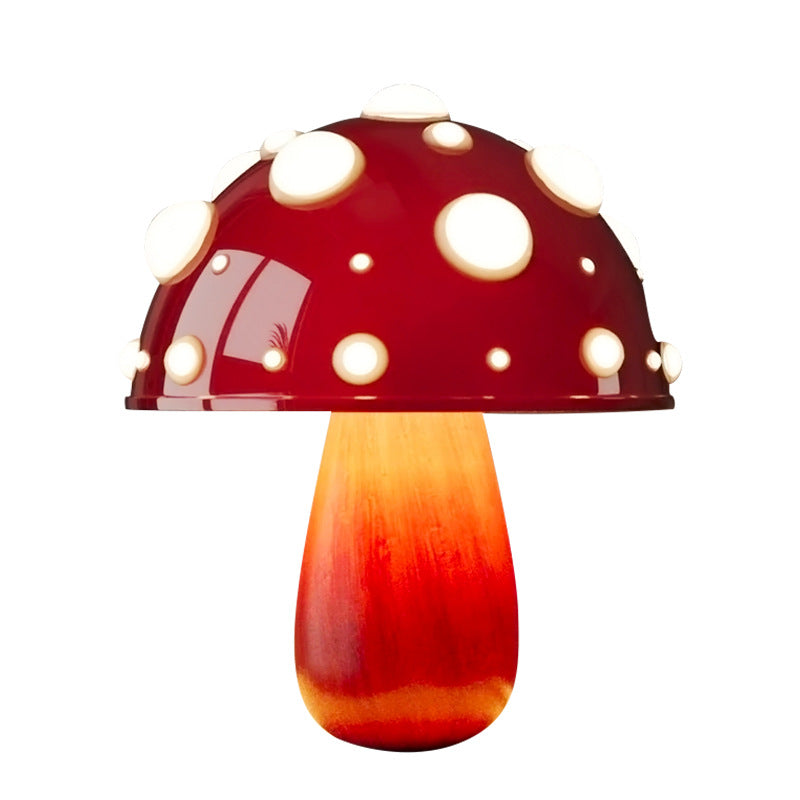 Modern Art Deco Rechargeable Iron &amp; PC Mushroom LED Table Lamp Night Light For Bedroom