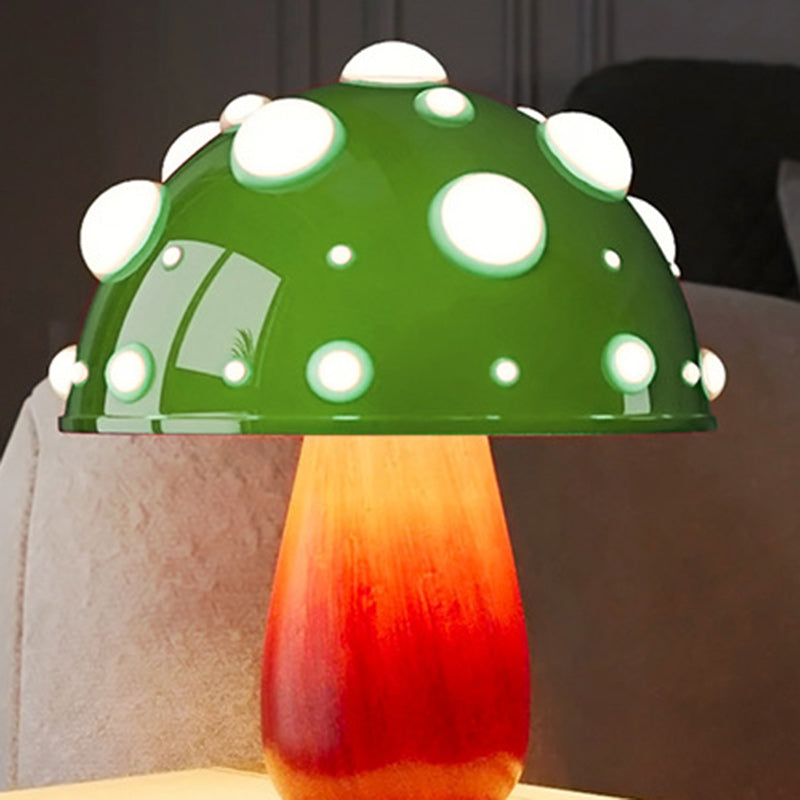 Modern Art Deco Rechargeable Iron &amp; PC Mushroom LED Table Lamp Night Light For Bedroom