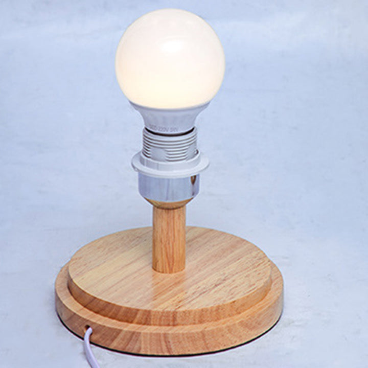 Traditionelle japanische Weben Bambus Holz &amp; Metall Oval 1-Licht Tischlampe für Schlafzimmer &amp; Esszimmer 