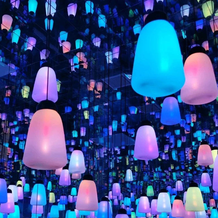Modern Minimalist Waterproof PE &amp; PP Bottle-Shaped LED Outdoor Pendant Light For Outdoor Patio &amp; Garden