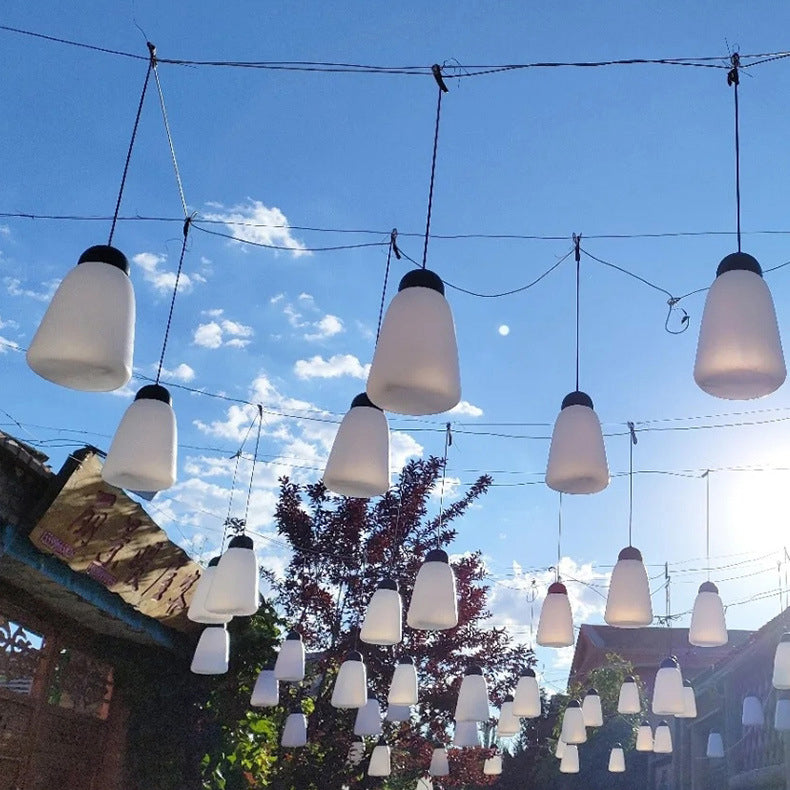 Modern Minimalist Waterproof PE &amp; PP Bottle-Shaped LED Outdoor Pendant Light For Outdoor Patio &amp; Garden