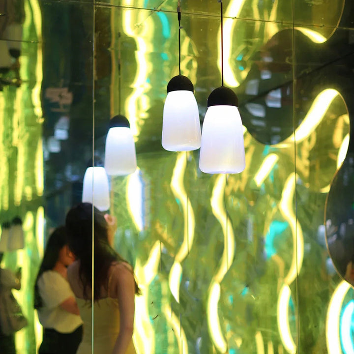 Modern Minimalist Waterproof PE &amp; PP Bottle-Shaped LED Outdoor Pendant Light For Outdoor Patio &amp; Garden