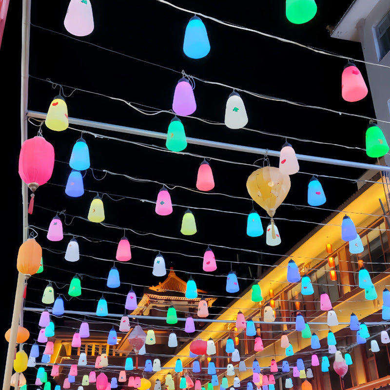 Modern Minimalist Waterproof PE & PP Bottle-Shaped LED Outdoor Pendant ...