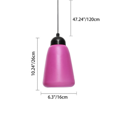 Moderne minimalistische wasserdichte PE & PP flaschenförmige LED-Außenpendelleuchte für Außenbereich & Garten 