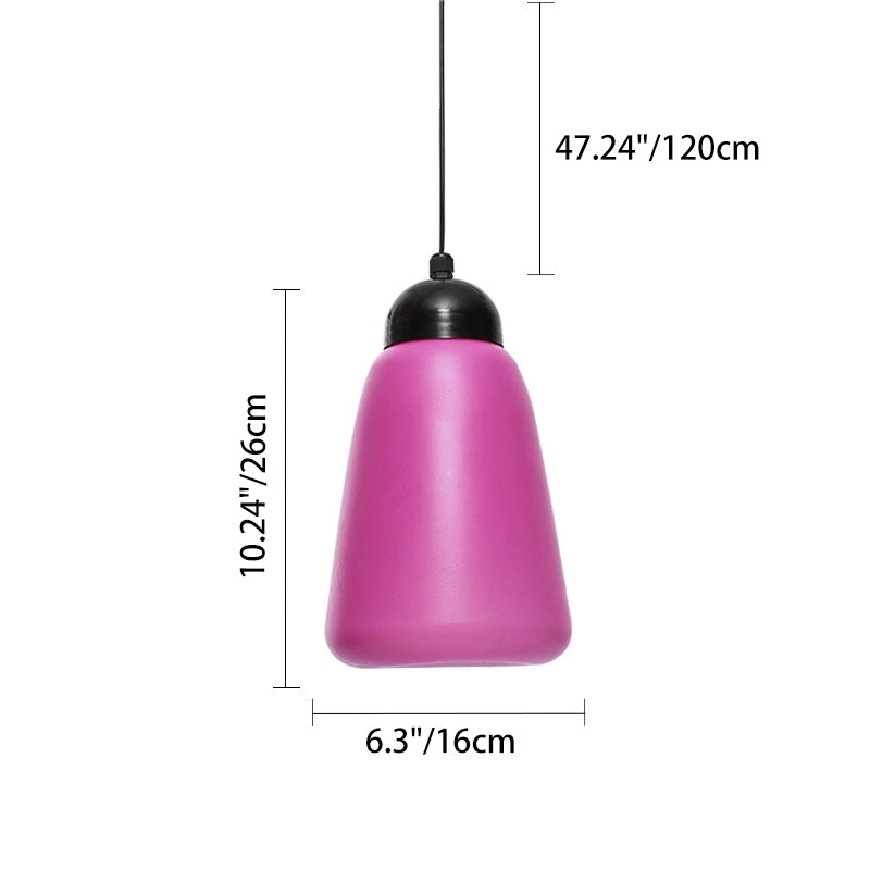Moderne minimalistische wasserdichte PE & PP flaschenförmige LED-Außenpendelleuchte für Außenbereich & Garten 