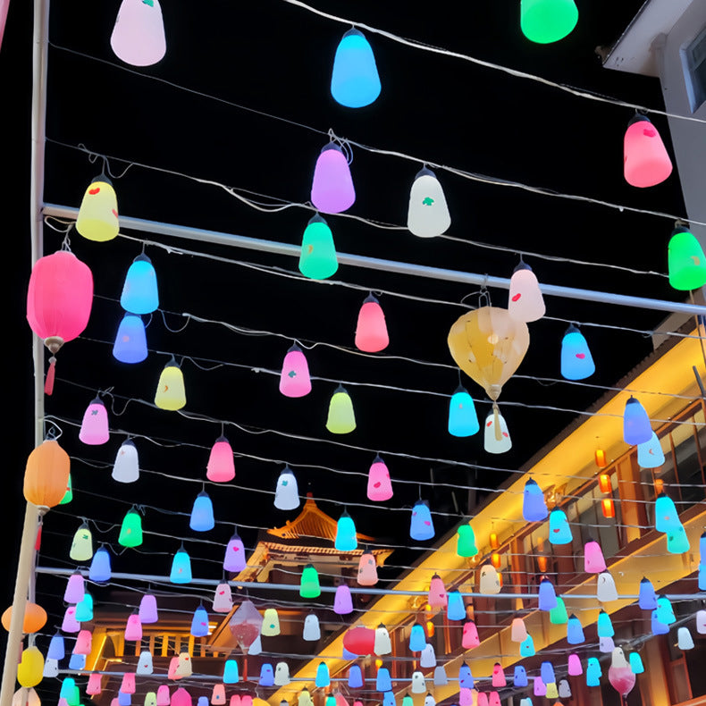 Modern Minimalist Waterproof PE &amp; PP Bottle-Shaped LED Outdoor Pendant Light For Outdoor Patio &amp; Garden