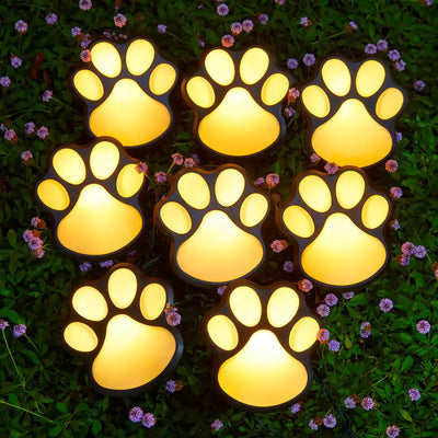 Lumière LED extérieure en forme de patte de chat étanche en PP et PS créative contemporaine pour éclairage paysager de jardin et patio extérieur 
