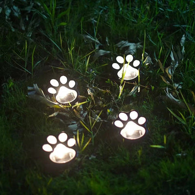 Lumière LED extérieure en forme de patte de chat étanche en PP et PS créative contemporaine pour éclairage paysager de jardin et patio extérieur 