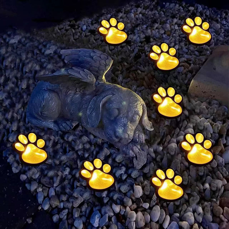 Lumière LED extérieure en forme de patte de chat étanche en PP et PS créative contemporaine pour éclairage paysager de jardin et patio extérieur 