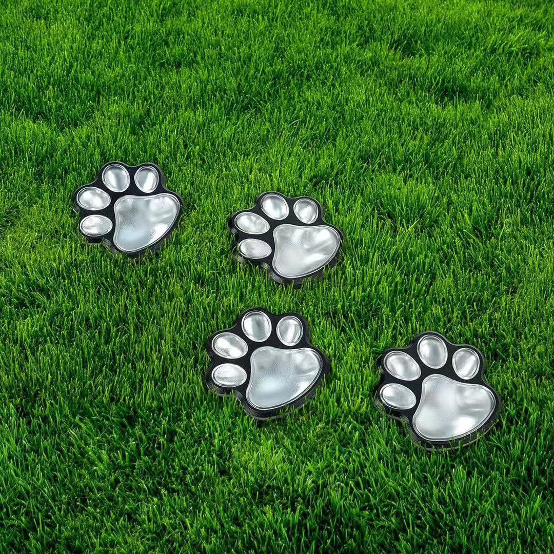 Contemporary Creative Solar Waterproof PP &amp; PS Cat Paw LED Outdoor Light Landscape Lighting For Garden &amp; Outdoor Patio