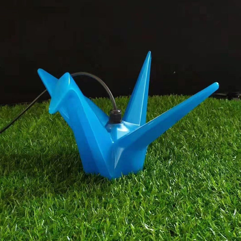 Créatif Contemporain Étanche PS Origami Grue LED Lumière Extérieure Éclairage Paysager Pour Jardin & Patio Extérieur 