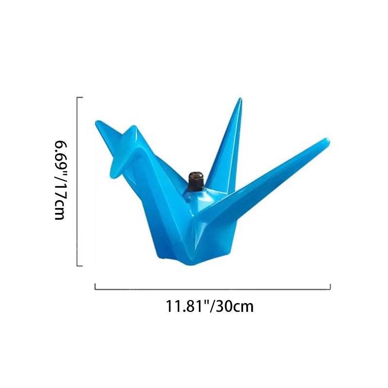 Créatif Contemporain Étanche PS Origami Grue LED Lumière Extérieure Éclairage Paysager Pour Jardin & Patio Extérieur 