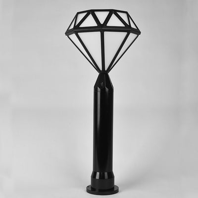 الإضاءة الخارجية الحديثة المبتكرة المقاومة للماء من الألمنيوم والكمبيوتر الشخصي LED على شكل ماسة لإضاءة المناظر الطبيعية للحدائق والفناء الخارجي 