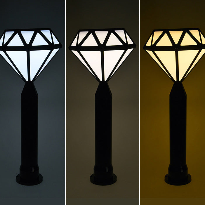 Contemporary Creative Solar Waterproof Aluminum &amp; PC Diamond LED Outdoor Light Landscape Lighting For Garden &amp; Outdoor Patio