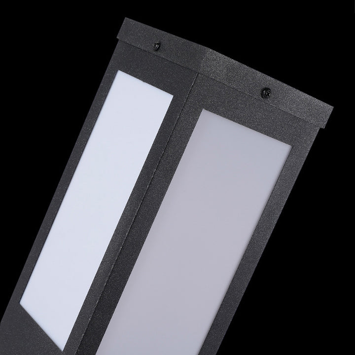 Modern Minimalist Solar Waterproof Metal &amp; PC Pillar LED Outdoor Light Landscape Lighting For Garden &amp; Outdoor Patio