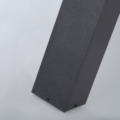 Éclairage paysager moderne minimaliste solaire étanche en métal et PC avec LED pour jardin et patio extérieur 