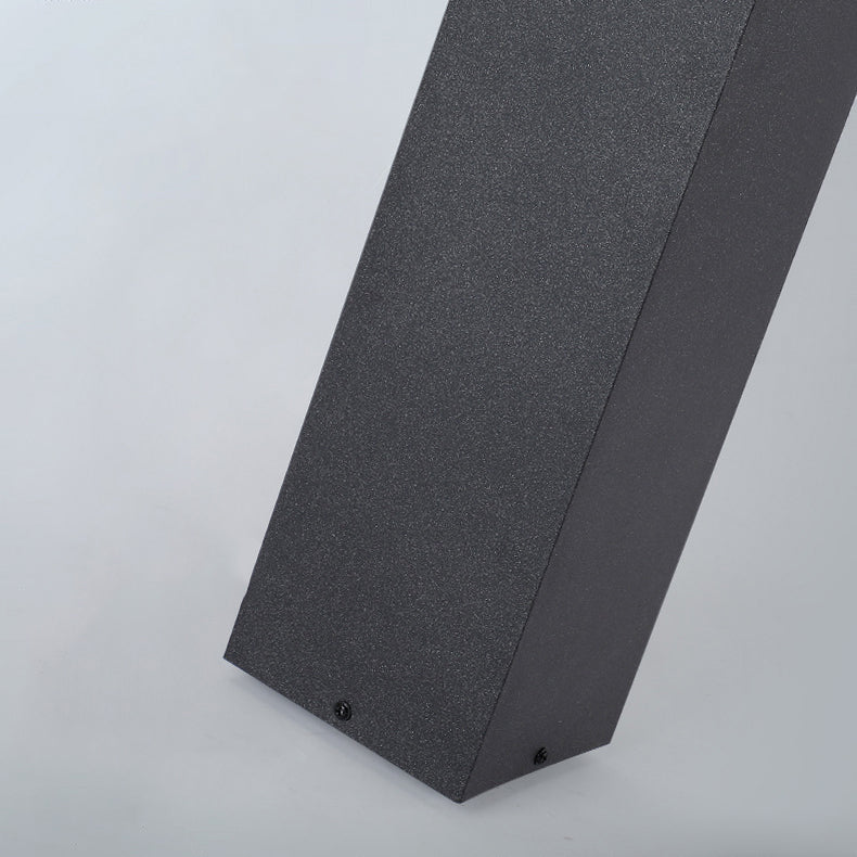 Éclairage paysager moderne minimaliste solaire étanche en métal et PC avec LED pour jardin et patio extérieur 