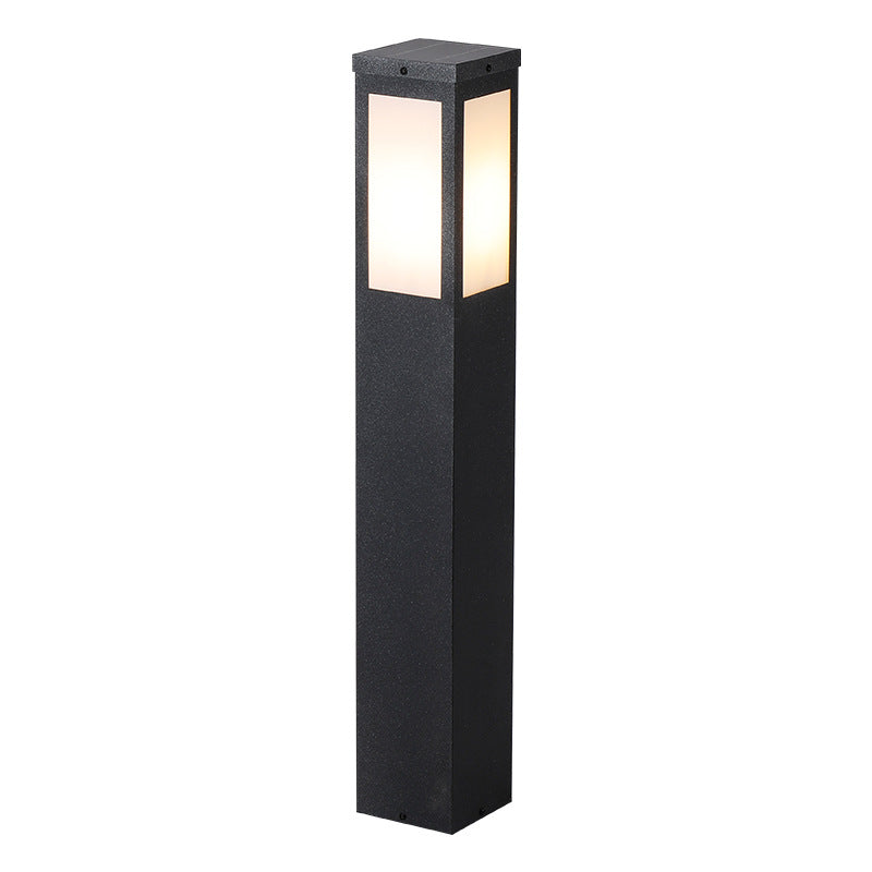 Éclairage paysager moderne minimaliste étanche en métal et PC avec 1 lumière pour le jardin et le patio extérieur 