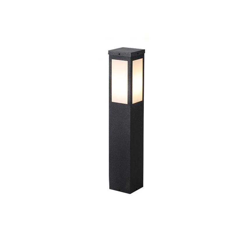 Éclairage paysager moderne minimaliste étanche en métal et PC avec 1 lumière pour le jardin et le patio extérieur 