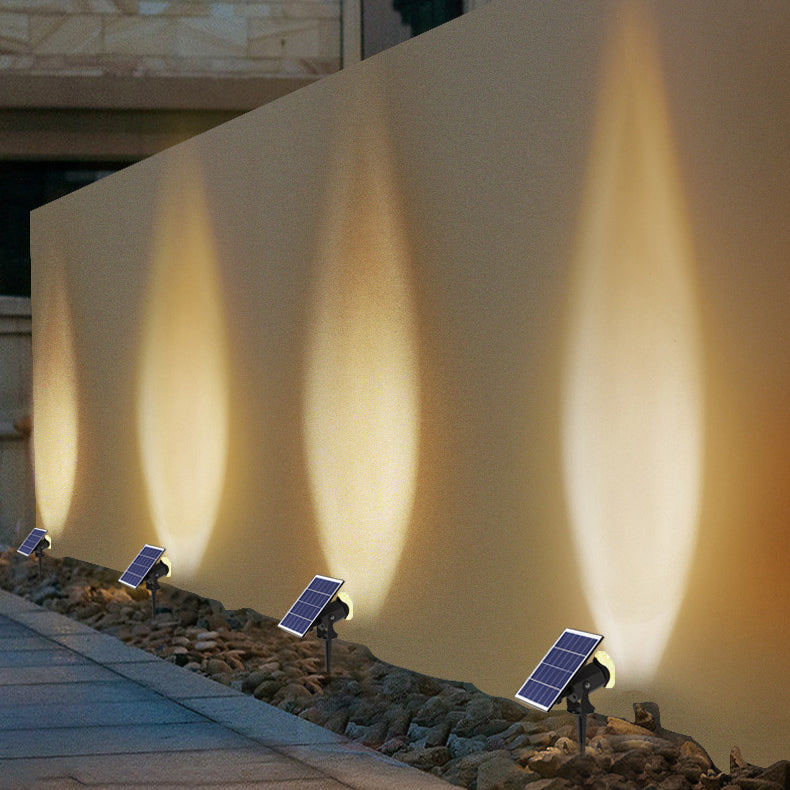 Simplicité Moderne Solaire Étanche Aluminium Cristal En Forme de Caméra LED Lumière Extérieure Ambiante Projecteur Pour Jardin Et Patio Extérieur 
