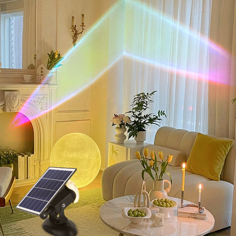Modern Simplicity Solar Waterproof Aluminum Crystal Camera-Shaped LED Outdoor Light Ambient Spotlight For Garden And Outdoor Patio