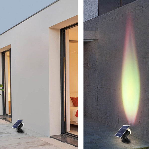 Simplicité Moderne Solaire Étanche Aluminium Cristal En Forme de Caméra LED Lumière Extérieure Ambiante Projecteur Pour Jardin Et Patio Extérieur 