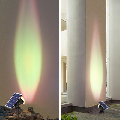 Simplicité Moderne Solaire Étanche Aluminium Cristal En Forme de Caméra LED Lumière Extérieure Ambiante Projecteur Pour Jardin Et Patio Extérieur 