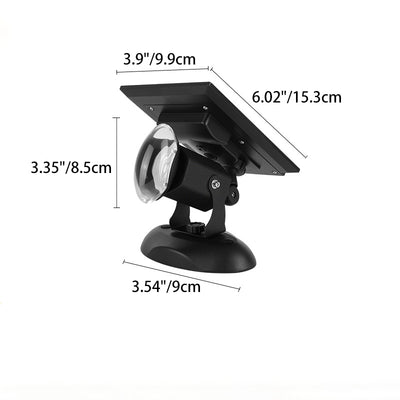 Simplicité Moderne Solaire Étanche Aluminium Cristal En Forme de Caméra LED Lumière Extérieure Ambiante Projecteur Pour Jardin Et Patio Extérieur 