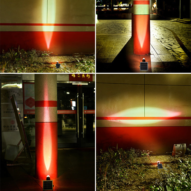 Simplicité Moderne Solaire Étanche Aluminium Cristal En Forme de Caméra LED Lumière Extérieure Ambiante Projecteur Pour Jardin Et Patio Extérieur 