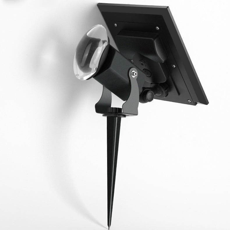 Simplicité Moderne Solaire Étanche Aluminium Cristal En Forme de Caméra LED Lumière Extérieure Ambiante Projecteur Pour Jardin Et Patio Extérieur 