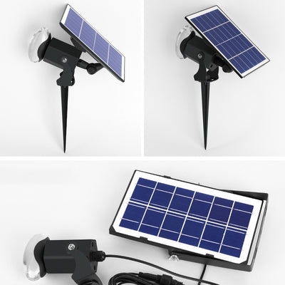 Simplicité Moderne Solaire Étanche Aluminium Cristal En Forme de Caméra LED Lumière Extérieure Ambiante Projecteur Pour Jardin Et Patio Extérieur 
