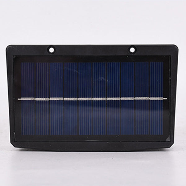 Lámpara de aplique de pared LED rectangular de ABS impermeable solar de simplicidad moderna para jardín y patio exterior 
