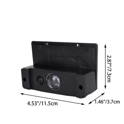Lampe murale LED rectangulaire en ABS solaire étanche à la simplicité moderne pour jardin et patio extérieur 