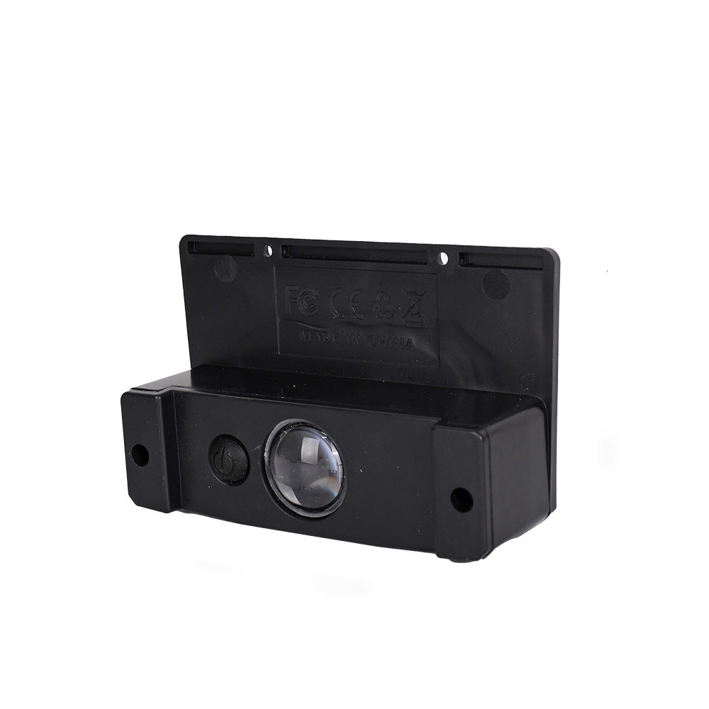 Lámpara de aplique de pared LED rectangular de ABS impermeable solar de simplicidad moderna para jardín y patio exterior 