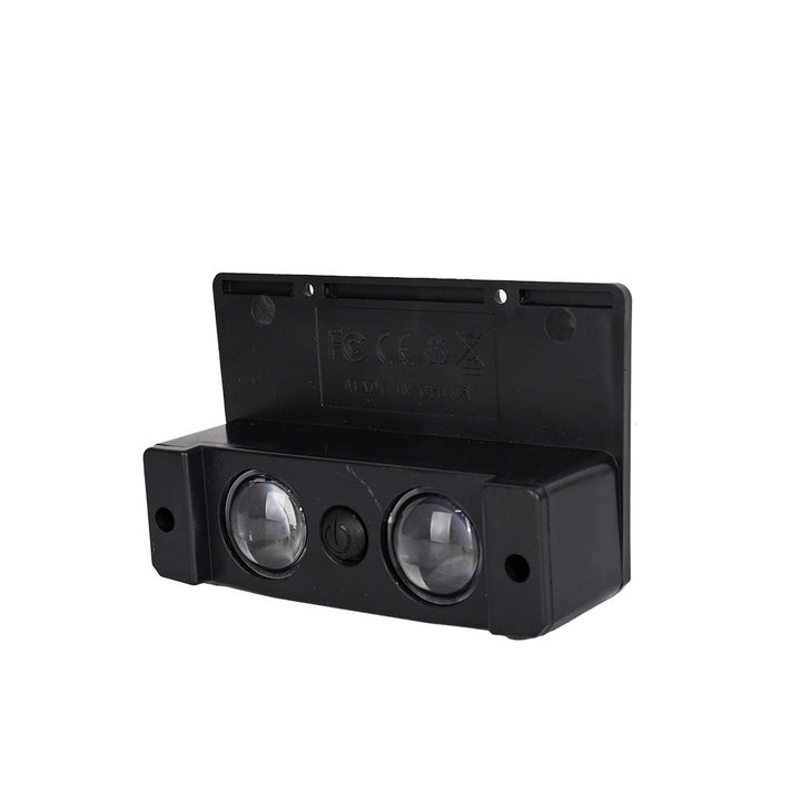 Lámpara de aplique de pared LED rectangular de ABS impermeable solar de simplicidad moderna para jardín y patio exterior 