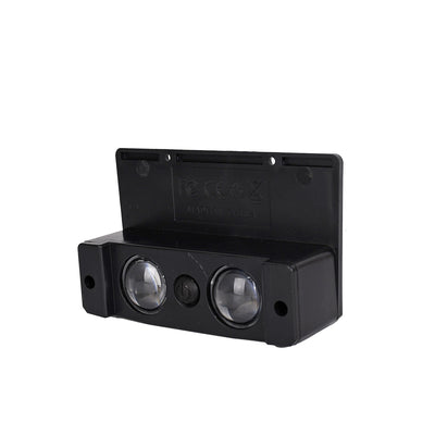 Lampe murale LED rectangulaire en ABS solaire étanche à la simplicité moderne pour jardin et patio extérieur 