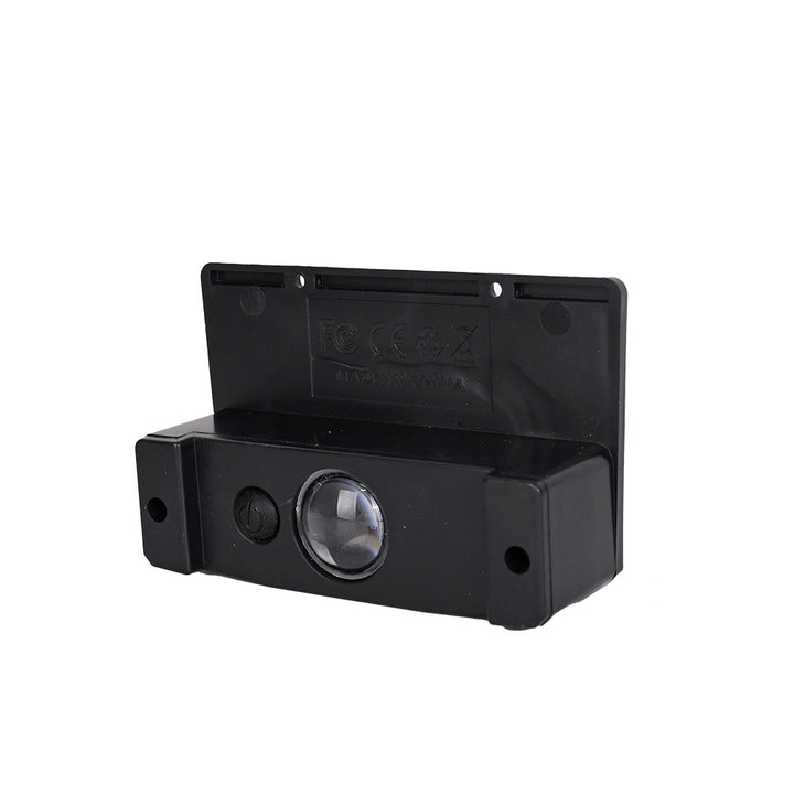 Lámpara de aplique de pared LED rectangular de ABS impermeable solar de simplicidad moderna para jardín y patio exterior 