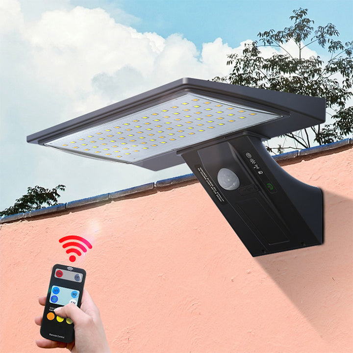 Moderne minimalistische Solar-Wasserdichte ABS &amp; PC Rechteckige Wal-Schwanz LED Wandleuchte für Garten &amp; Außenpatio 