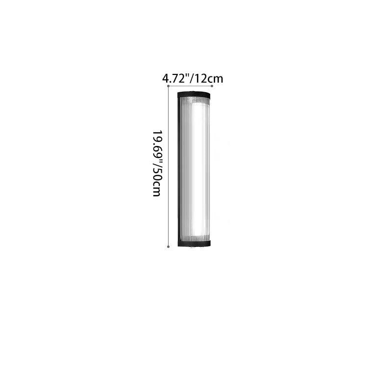 Applique murale LED en acier inoxydable étanche de style moderne et simple, avec ligne rectangulaire pour patio extérieur 