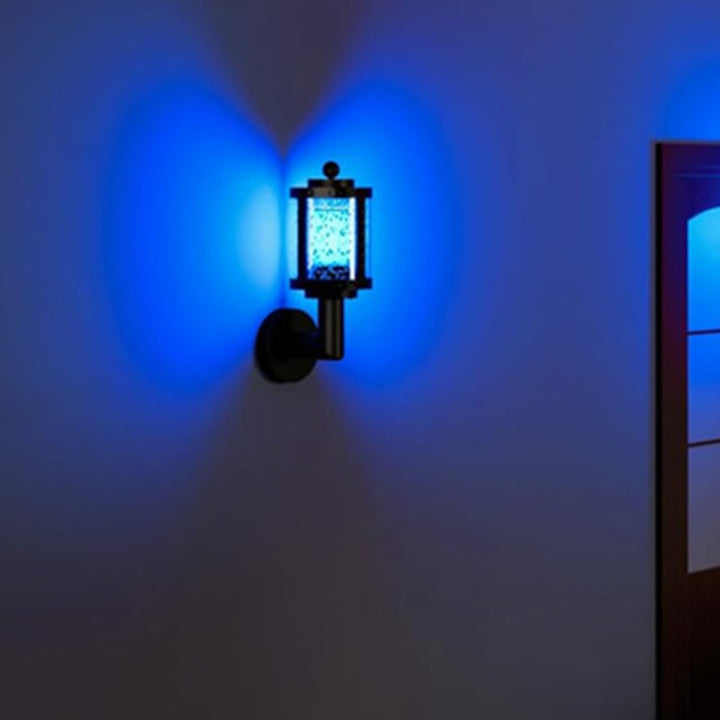 Zeitgenössische Retro Wasserdichte Aluminium Acryl Zylindrische LED Intelligente Wandleuchte Für Garten &amp; Außenbereich Terrasse 