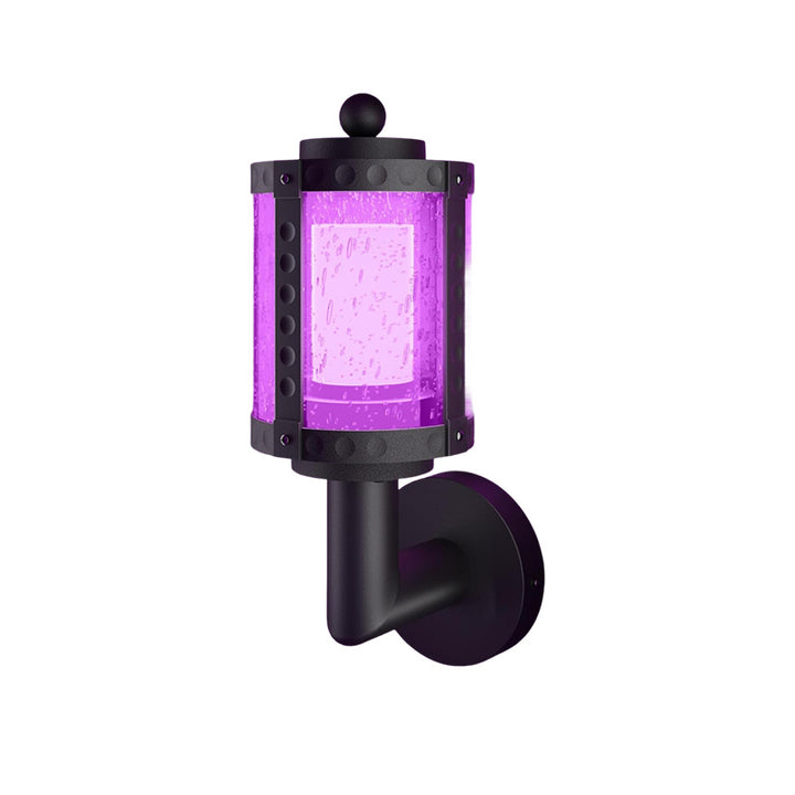 Zeitgenössische Retro Wasserdichte Aluminium Acryl Zylindrische LED Intelligente Wandleuchte Für Garten &amp; Außenbereich Terrasse 