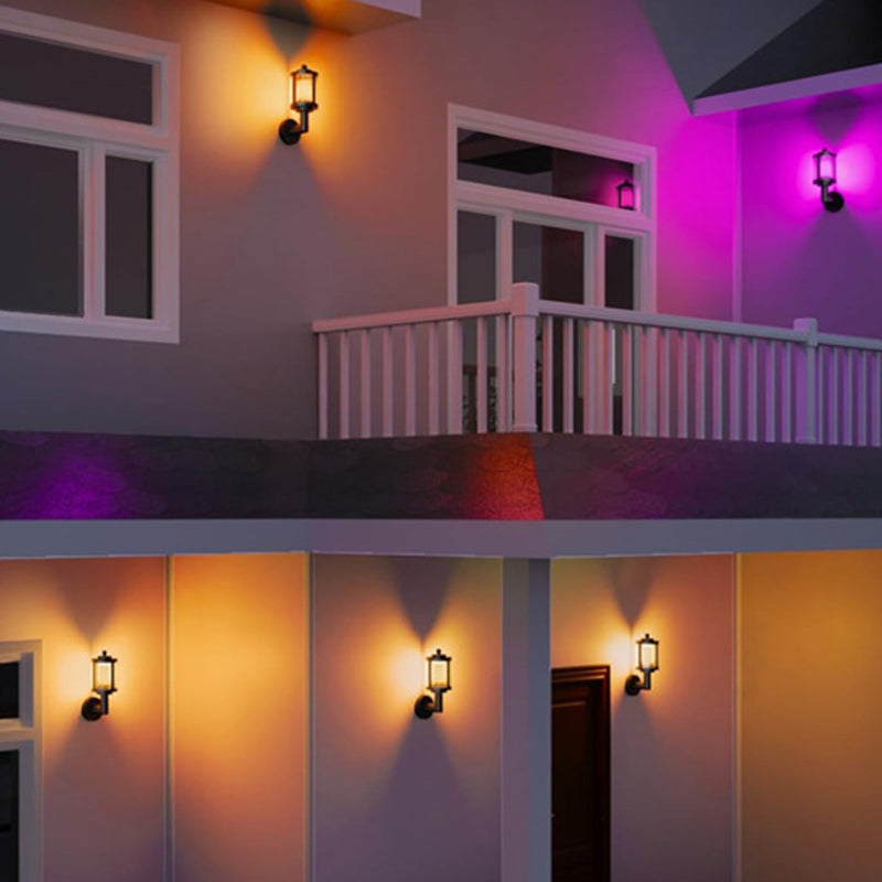 Zeitgenössische Retro Wasserdichte Aluminium Acryl Zylindrische LED Intelligente Wandleuchte Für Garten &amp; Außenbereich Terrasse 