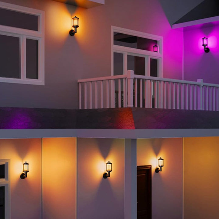 Zeitgenössische Retro Wasserdichte Aluminium Acryl Zylindrische LED Intelligente Wandleuchte Für Garten &amp; Außenbereich Terrasse 